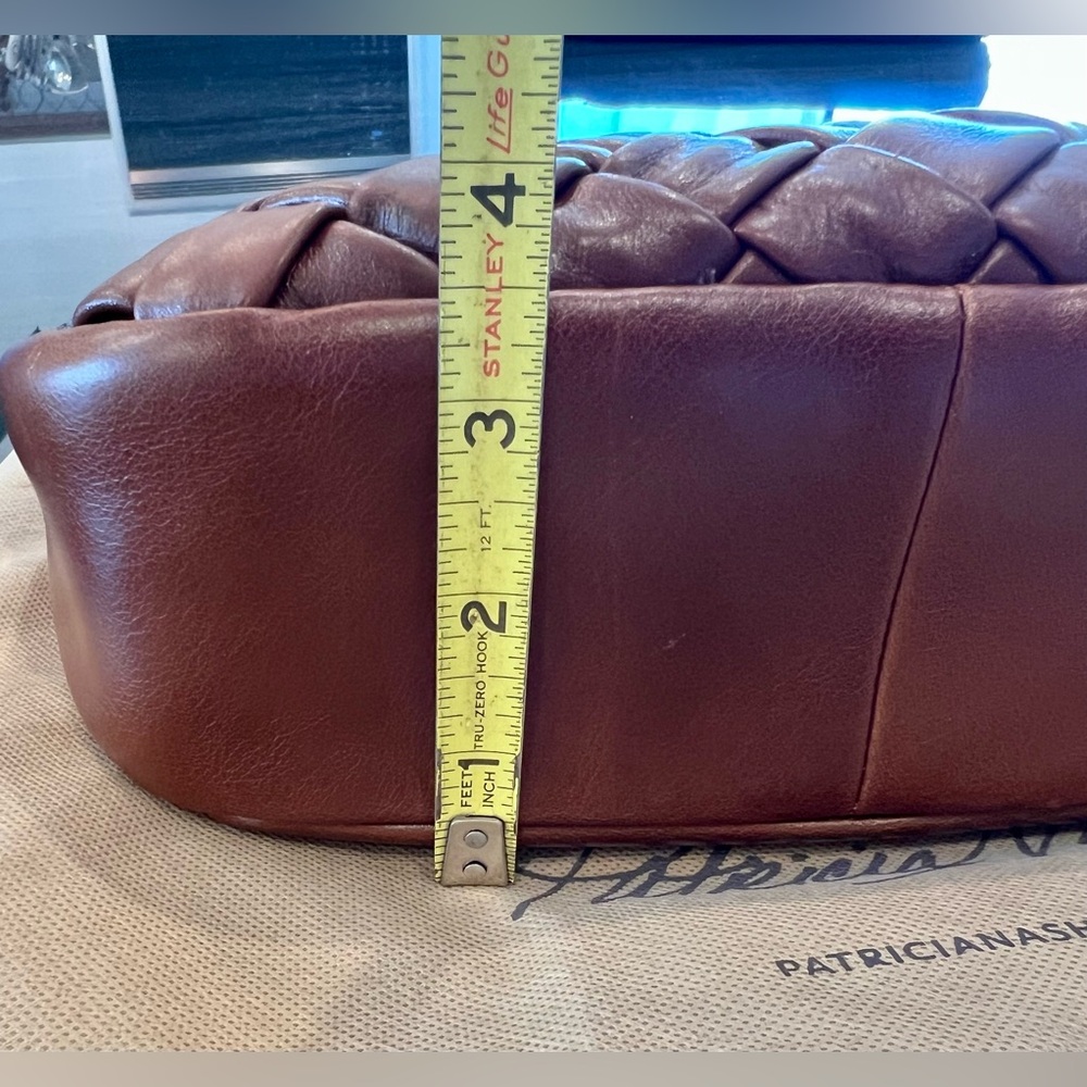 Patricia Nash Woven Brown Leather Crossbody Bag - Picture 11 of 11